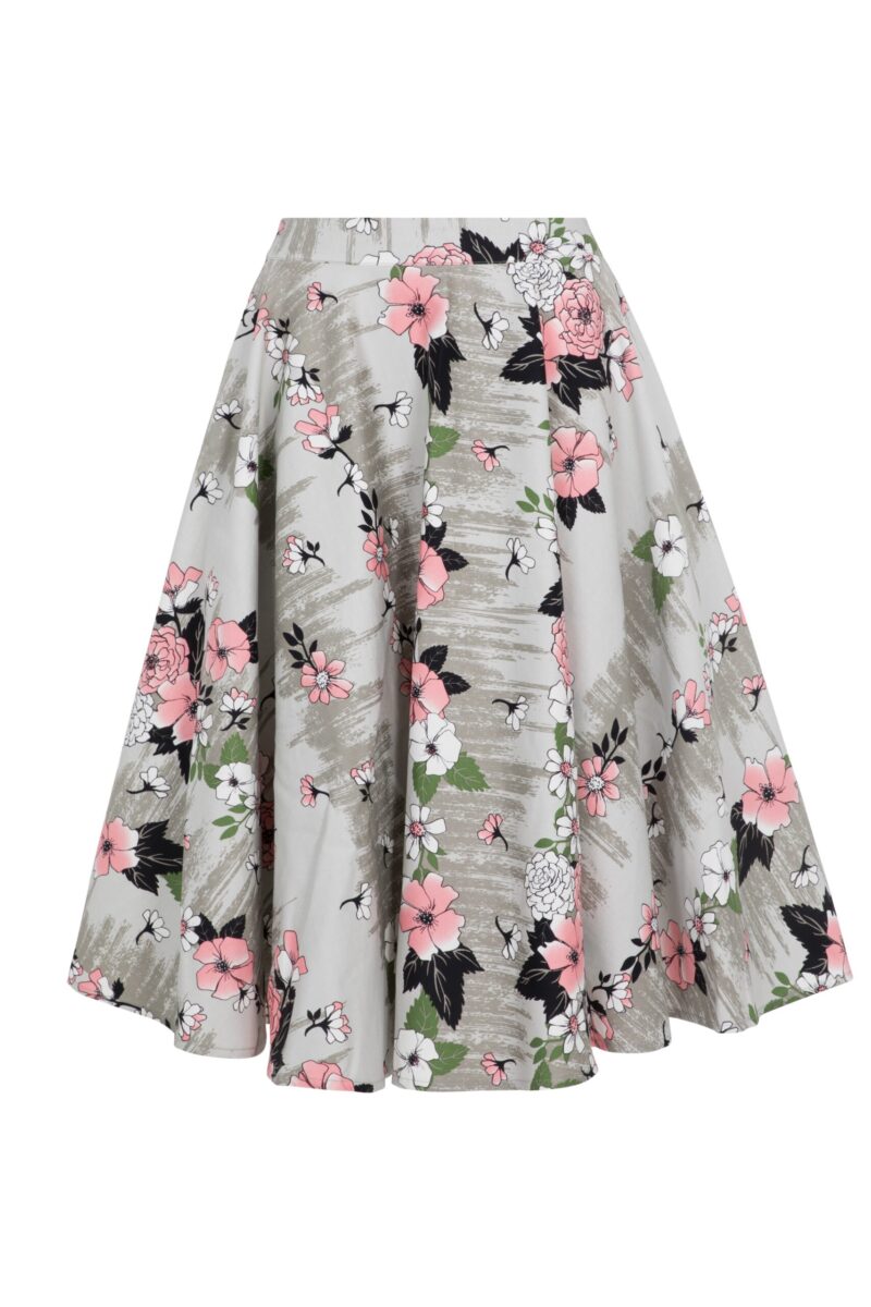 Jupe Florale Grey/Pink - Voodoo Vixen