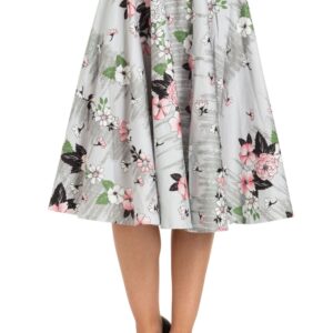 Jupe Florale Grey/Pink - Voodoo Vixen