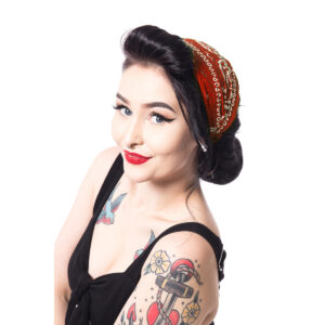 Bandeau Rouge Paisley