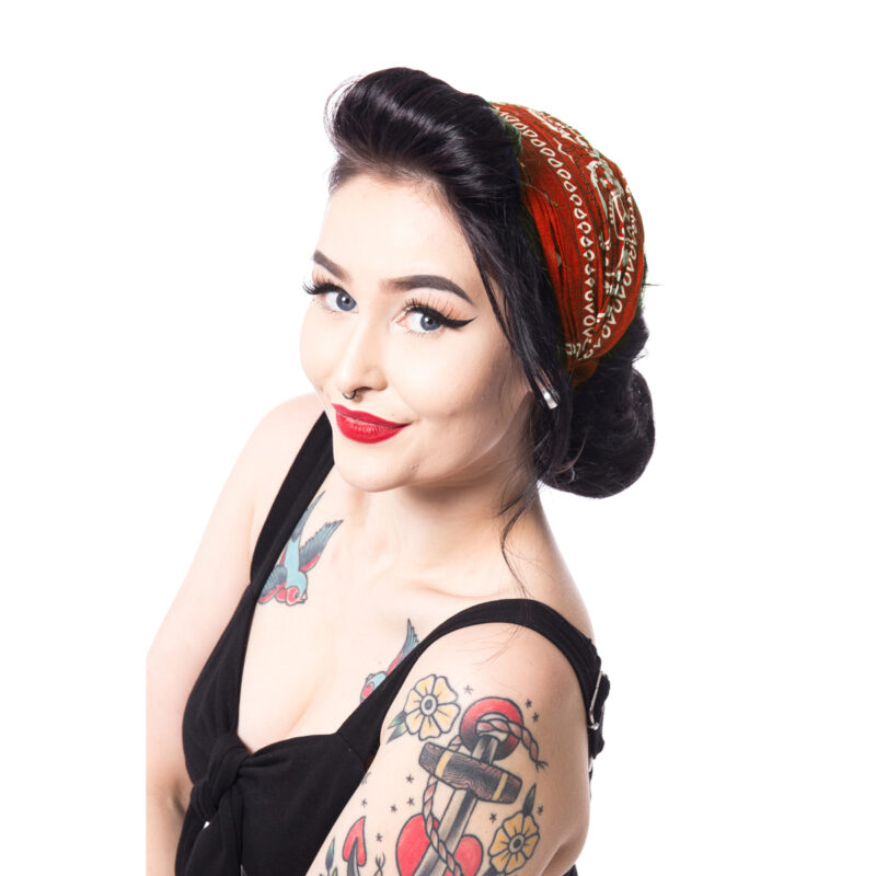 Bandeau Rouge Paisley