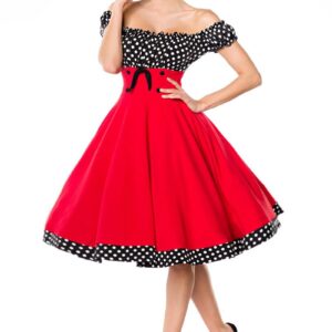 Robe Rouge Pois - Belsira