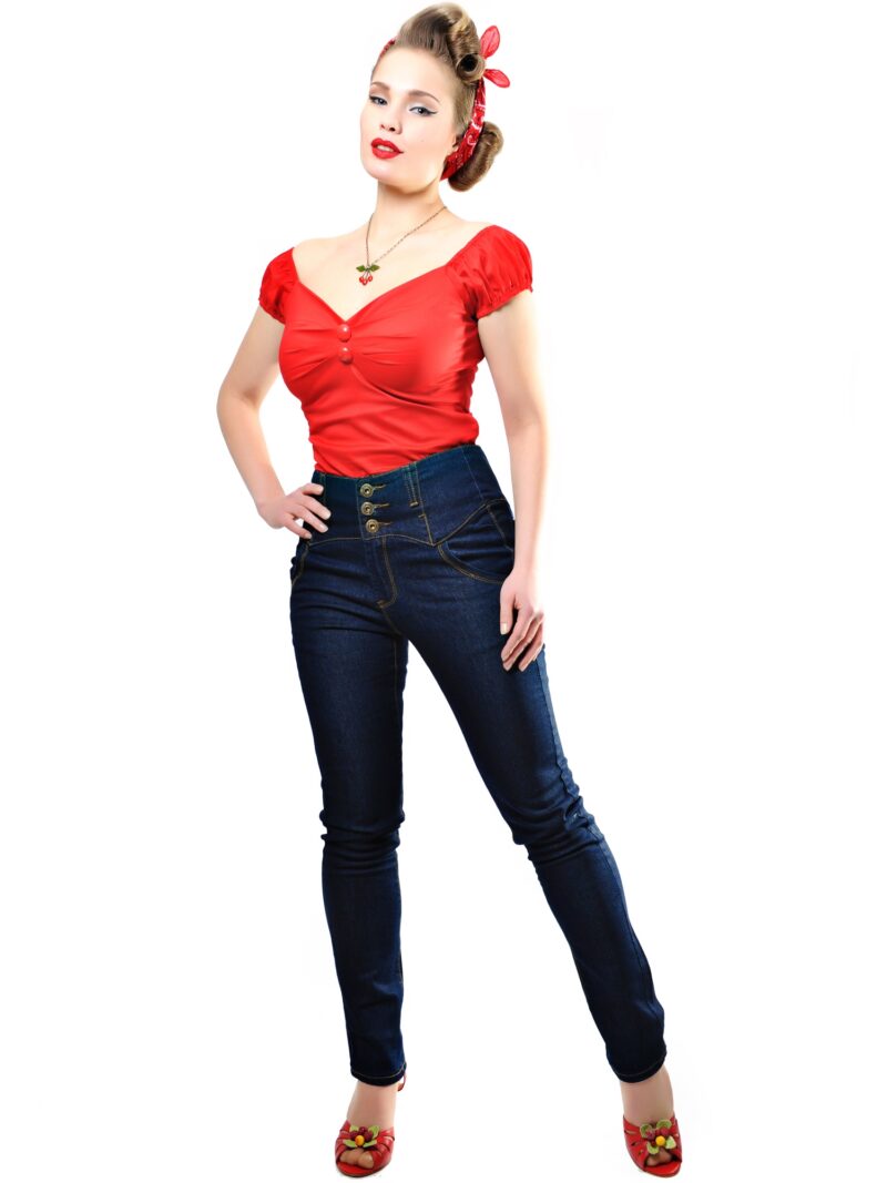 Rebel Kate Denim Jeans - Navy