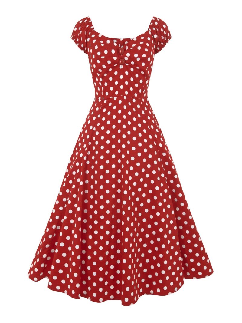Dolores Baby Doll Rouge Pois - Collectif