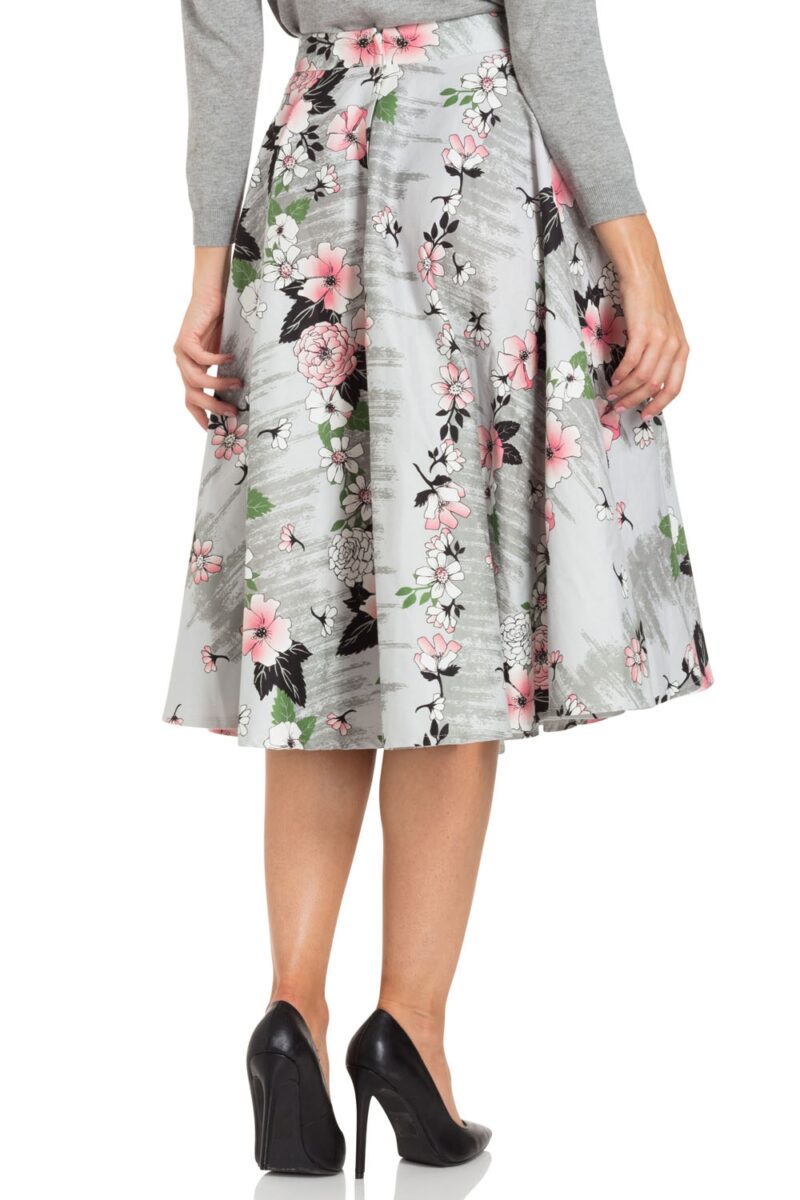 Jupe Florale Grey/Pink - Voodoo Vixen