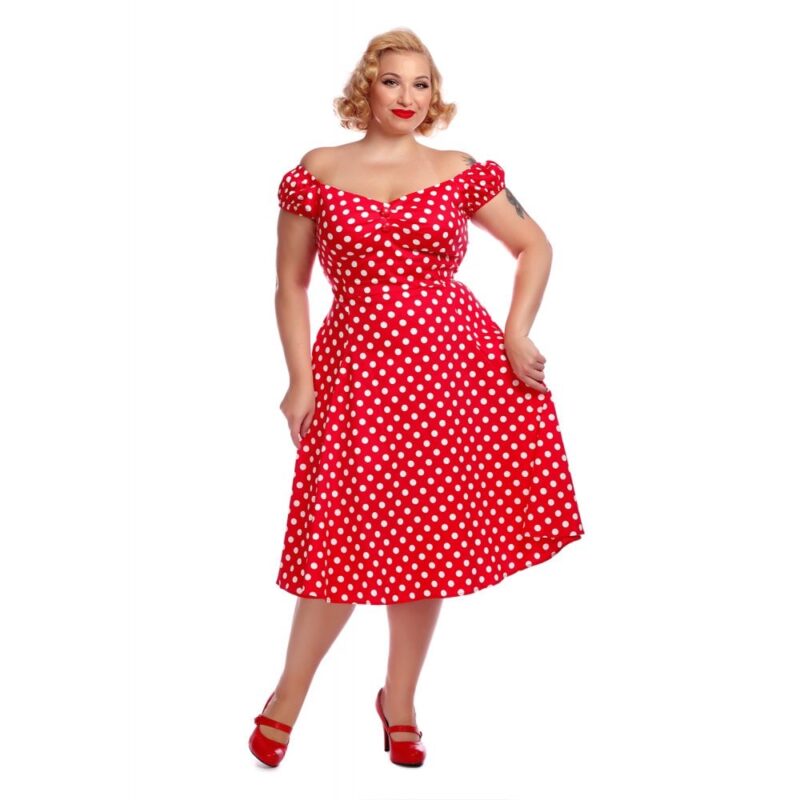 Dolores Baby Doll Rouge Pois - Collectif