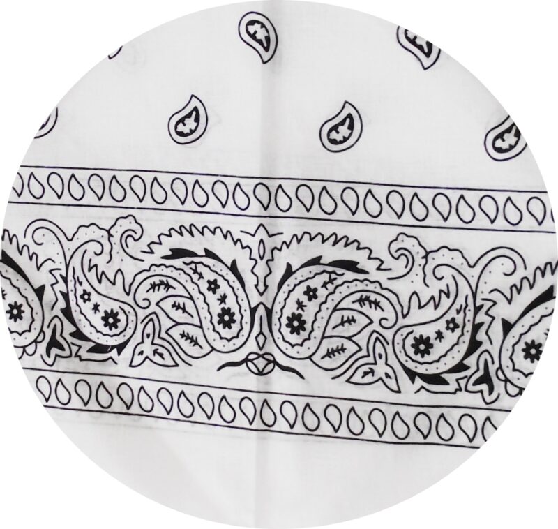 Bandana Blanc - Paisley