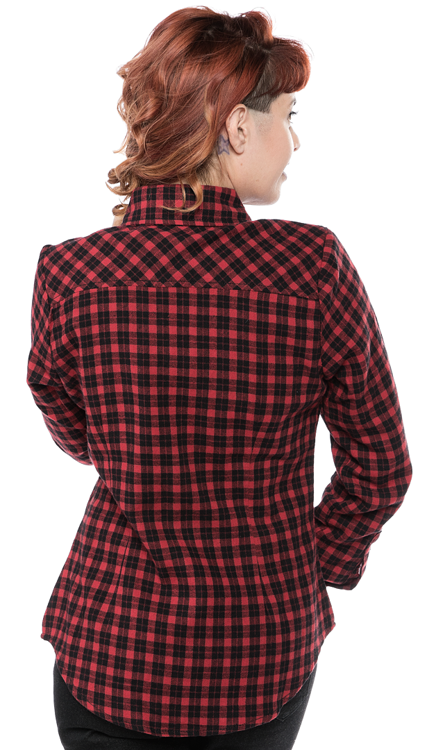 Chemise à carreaux noir et rouge best sale