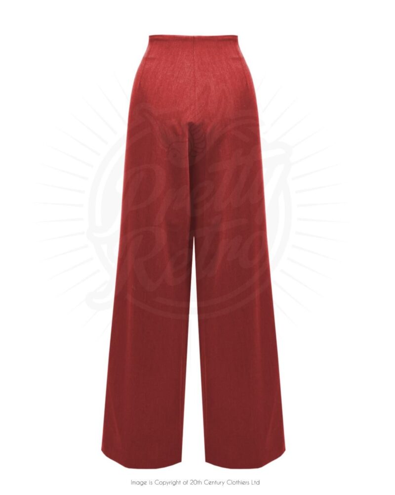 Pantalon Swing Pretty Années 40 Rouge/Bordeaux - Pretty Rétro