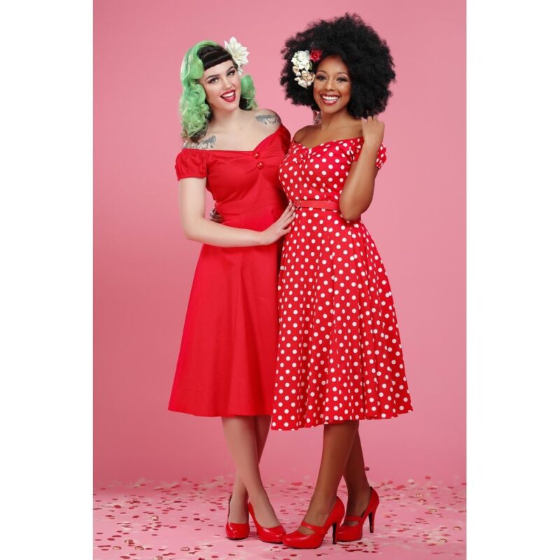 Dolores Baby Doll Rouge Pois - Collectif