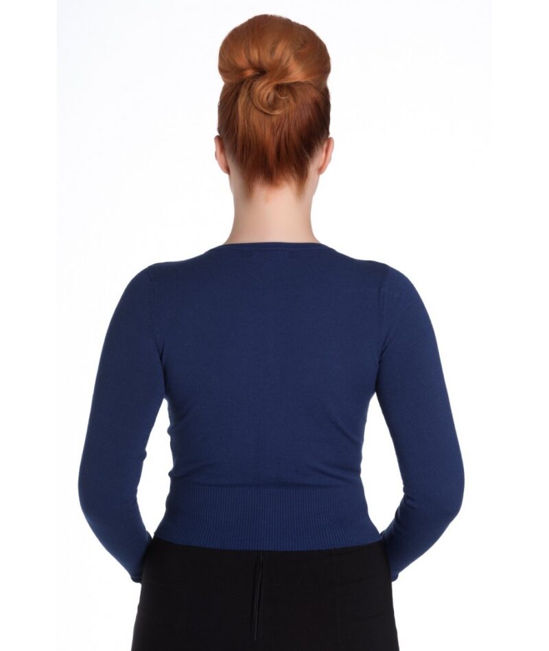 Cardi Paloma Navy Blue - Hell Bunny