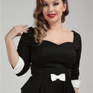 Haut rétro Quinn Peplum année 50 - Collectif