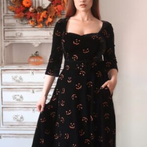 Robe trapèze pailletée Eliana Pumpkin Halloween - Collectif