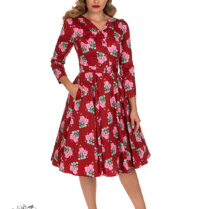Robe trapèze Natalie années 50 - Hearts and Roses