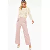 Pantalon à carreaux rose poche nœud