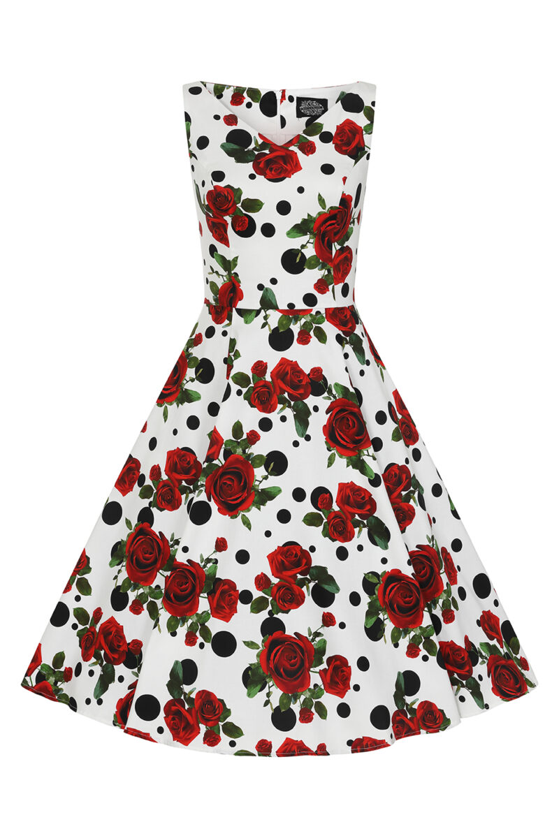 Robe corolle fleurie Colette - Hearts and Roses London