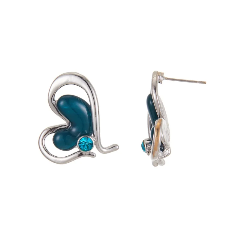 Boucles d'oreilles tige Donella cœur - Belle Miss