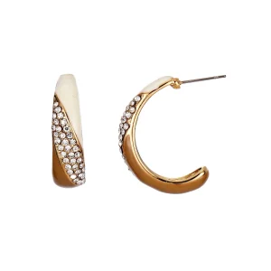 Boucles d'oreilles strass tige Ittikal - Belle Miss