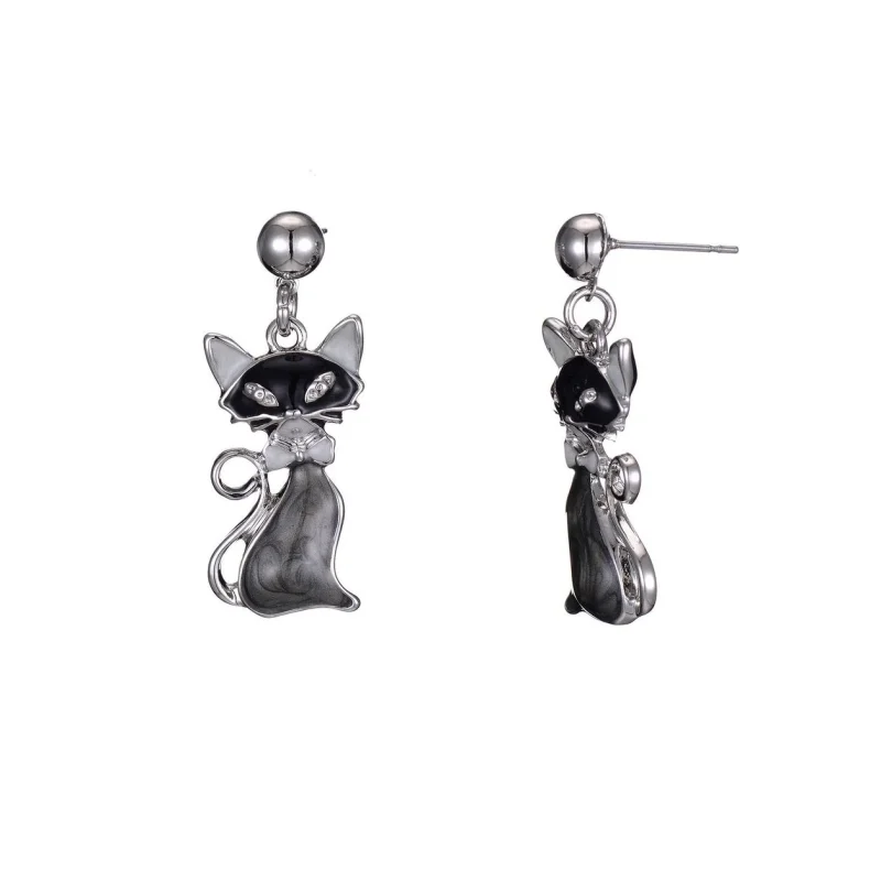 Boucles d'oreilles dorées Rania chat - Belle Miss