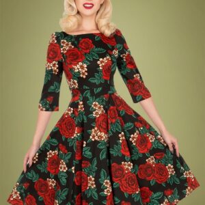 Robe swing floral Anne Marie Années 50 - Hearts and Roses