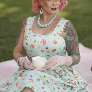 Robe Amanda Cupcakes Bleu - Dolly and Dotty